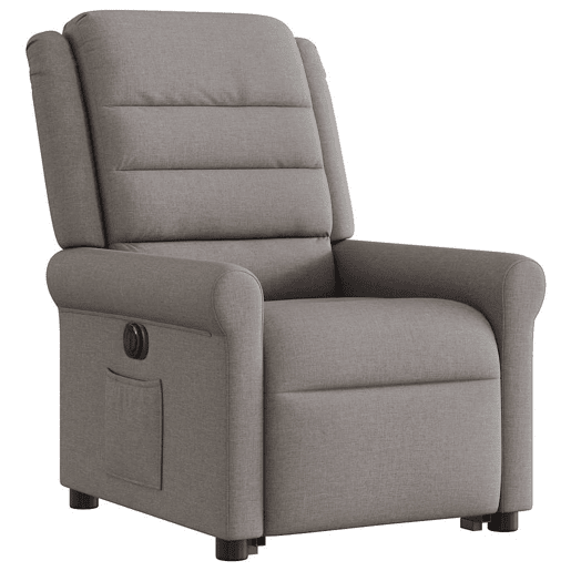 Poltrona reclinável - Poltrona relax elétrica cinza-acastanhado