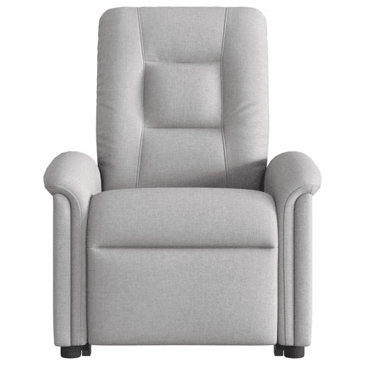 Poltrona elétrica elevatória massagens - Poltrona relax tecido cinzento-nublado Poltrona elétrica elevatória massagens - Poltrona relax tecido cinzento-nublado