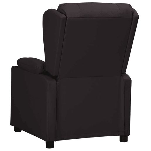 Poltrona reclinável - Poltrona relax couro artificial preto