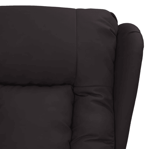 Poltrona reclinável - Poltrona relax couro artificial preto