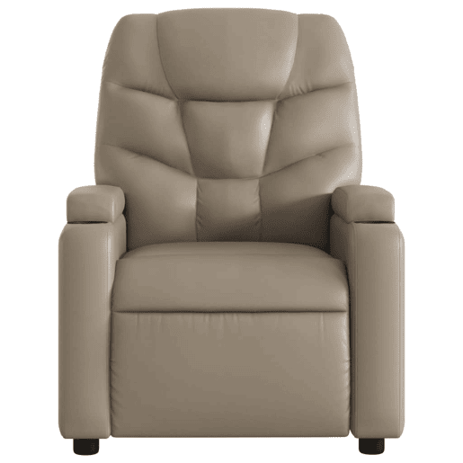 Poltrona reclinável - Poltrona relax couro artificial cor cappuccino
