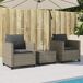Conjunto de Sillas y mesita de jardín - Muebles de jardín Conjunto de Sillas y mesita de jardín - Muebles de jardín Gris