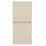 Armário roupeiro 70x40x170 cm - Porta dupla com pequeno compartimento - Cor madeira