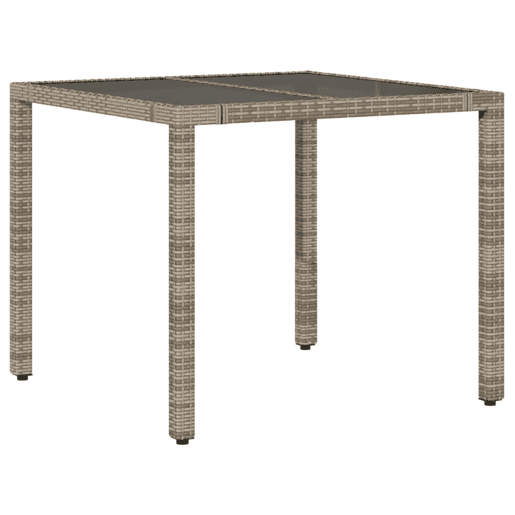 3 pcs conjunto bistrô - cadeiras de jardim - Cadeiras de exterior com almofadões vime PE cinza 3 pcs conjunto bistrô - cadeiras de jardim - Cadeiras de exterior com almofadões vime PE cinza