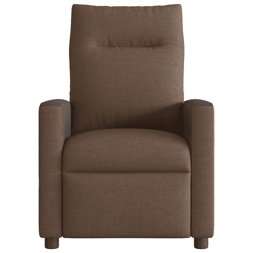 Poltrona de massagens reclinável - Poltrona relax tecido castanho