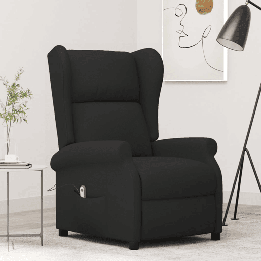 Poltrona reclinável - Poltrona relax elétrica tecido preto