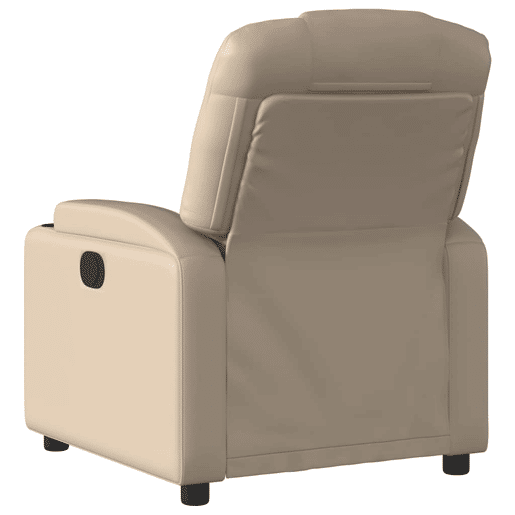 Poltrona reclinável - Poltrona relax couro artificial cor cappuccino