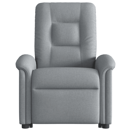 Poltrona reclinável massagens - Poltrona relax tecido cinzento-claro