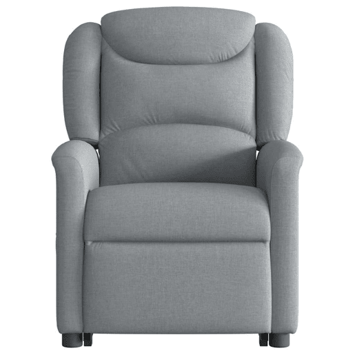 Poltrona reclinável massagens - Poltrona relax tecido cinzento-claro
