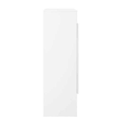 Sapateira moderna 73x34x109 cm - com prateleiras ajustáveis, 2 portas, puxadores dourados - branca Sapateira moderna 73x34x109 cm - com prateleiras ajustáveis, 2 portas, puxadores dourados - branca