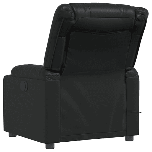 Poltrona de massagens reclinável - Poltrona relax couro artificial preto