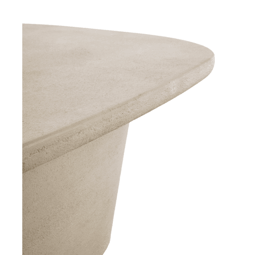 Mesa de centro 120x70 na cor cimento areia de poliresina