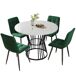 Conjunto de mesas y sillas de comedor 100x100 Conjunto de mesas y sillas de comedor 100x100 Blanco/ Gris