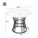 Conjunto de mesas y sillas de comedor 100x100 Conjunto de mesas y sillas de comedor 100x100 Blanco/ Gris