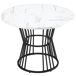 Conjunto de mesas y sillas de comedor 100x100 Conjunto de mesas y sillas de comedor 100x100 Blanco/ Gris