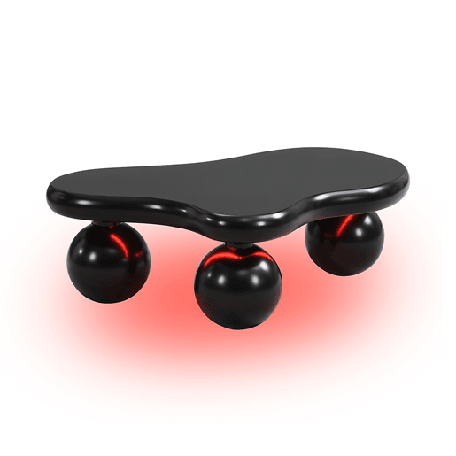 Mesa de centro em estilo nuvens - 16 cores disponíveis - Design em forma de nuvem, pernas redondas - Preto