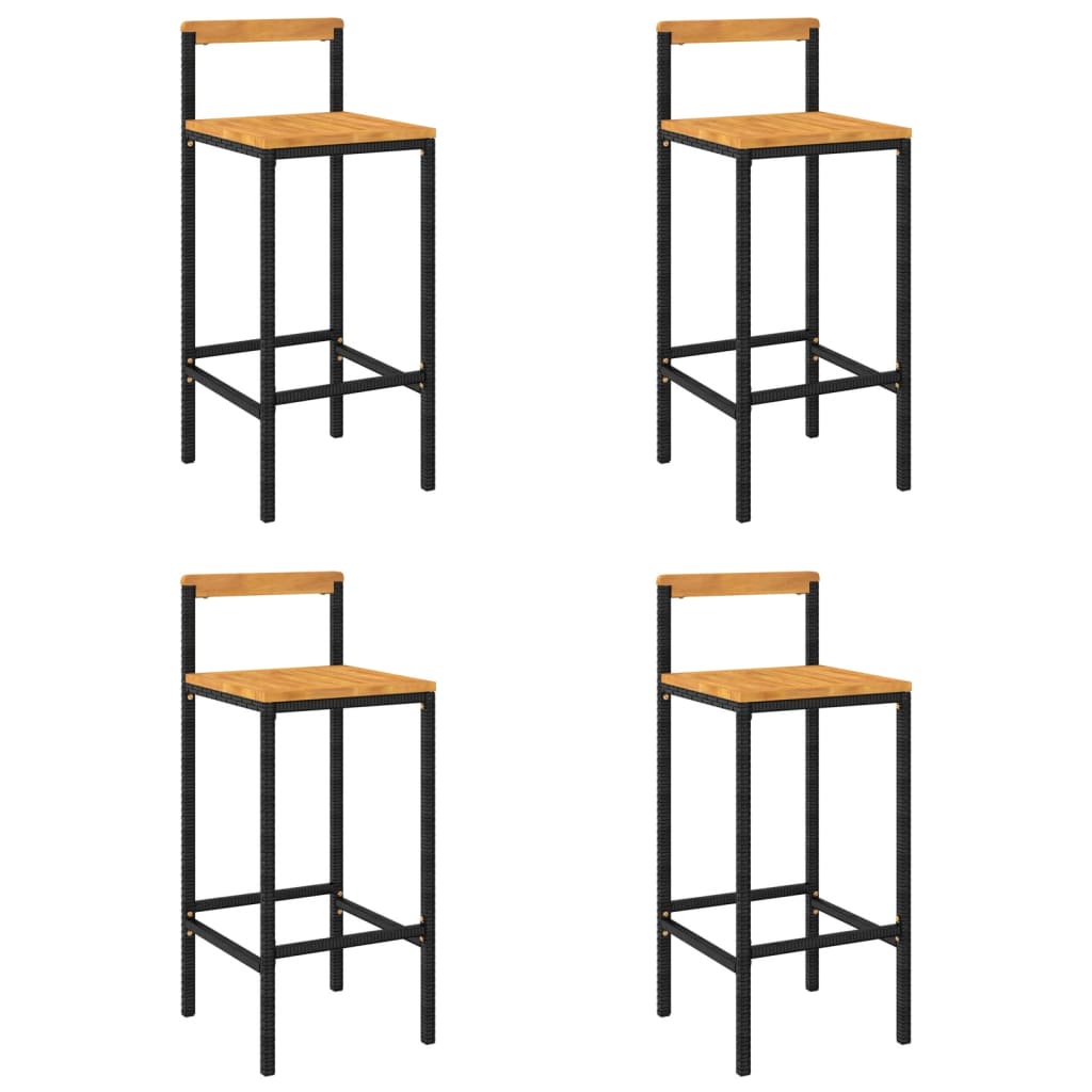 Juego de 4 sillas altas taburetes de bar en
