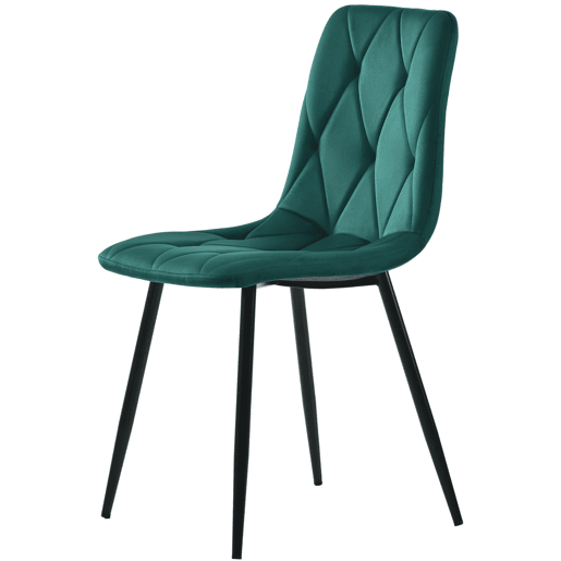 Conjunto de mesa e cadeiras de 5 peças - Mesa redonda de mármore com pernas douradas - Cadeiras ergonómicas verdes