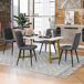 Conjunto de mesas y sillas de comedor Conjunto de mesas y sillas de comedor Blanco/ Gris