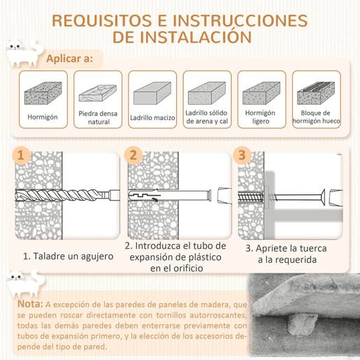 PawHut Conjunto de Prateleiras de Escalada para Gatos de 3 Peças Prateleiras de Parede para Gatos com Rede Rampa Arranhador Plataforma em Forma de Nuvem para Saltar Cinzento