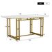 Conjunto de mesas y sillas de comedor 120x70 Conjunto de mesas y sillas de comedor 120x70 Blanco/ Gris