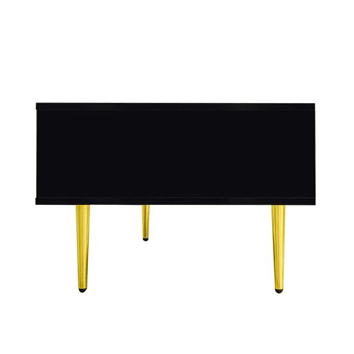Mesa de centro moderna - 2 gavetas - Preto Mesa de centro moderna - 2 gavetas - Preto