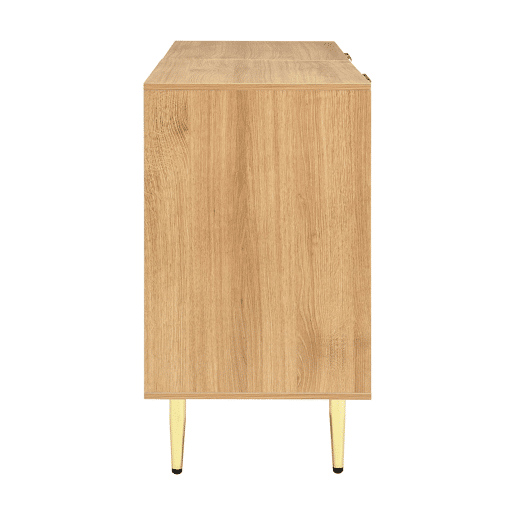 Aparador 140x40x72 cm - Moderno e simples, com amplo espaço de armazenamento - Natural Aparador 140x40x72 cm - Moderno e simples, com amplo espaço de armazenamento - Natural