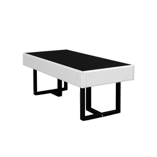 Mesa de centro 110x50,5 cm - estilo clássico, tampo alto brilho - Preto e Branco Mesa de centro 110x50,5 cm - estilo clássico, tampo alto brilho - Preto e Branco
