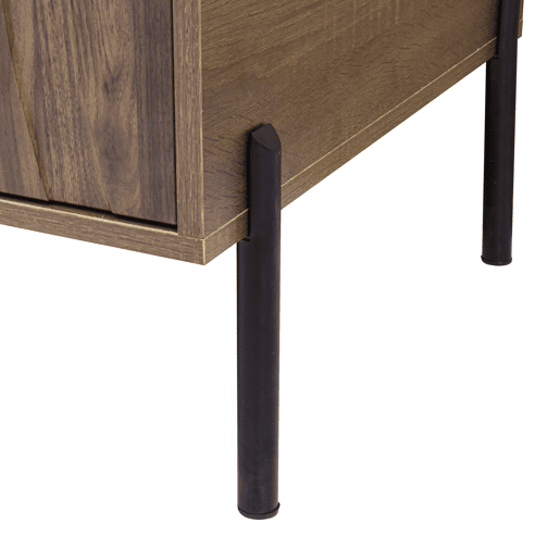 Mesa de centro 105x55x41 cm - estilo retro moderno - natural