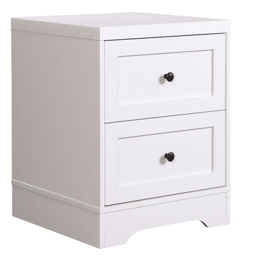 Conjunto de móveis para quarto de casal, cabeceira, 2 mesas de cabeceira e aparador, branco e cinza, 160 cm