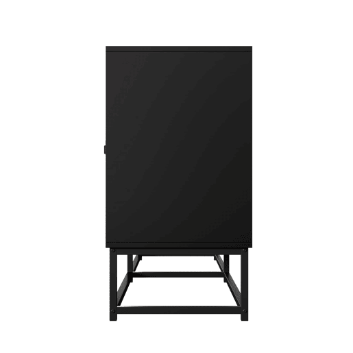 Aparador com 3 portas duplas - grande capacidade, acabamento mate - preto Aparador com 3 portas duplas - grande capacidade, acabamento mate - preto