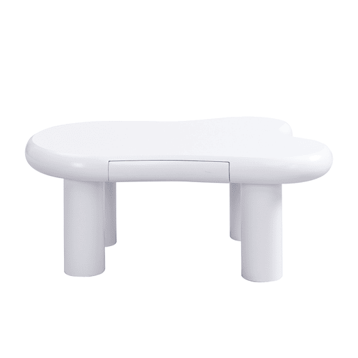 Mesa de centro nuvem - MDF com iluminação LED 16 cores - Branco Mesa de centro nuvem - MDF com iluminação LED 16 cores - Branco