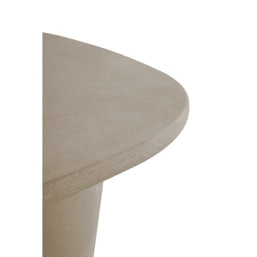 Mesa de centro 80x80 na cor cimento areia de poliresina