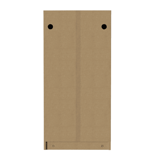 Sapateira 54x25x115 cm - 3 portas batentes, design rattan vintage - madeira