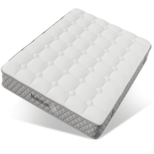 Cama estofada 140x200 cm - Com estrado e cabeceira - Linóleo cinzento escuro