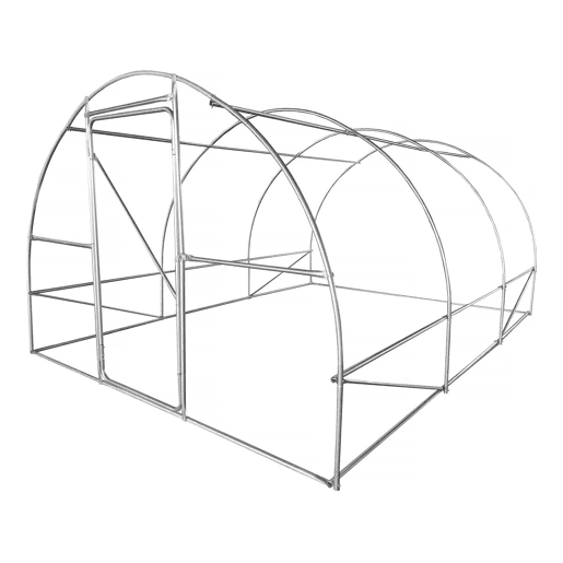 Estufa túnel de jardim Mimosa com porta - 12 m² - 180 g - Branco