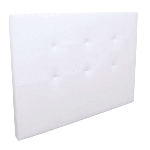 Conjunto de móveis para quarto de casal: cabeceira, 2 mesas de cabeceira e cômoda, branco, 135-150 cm