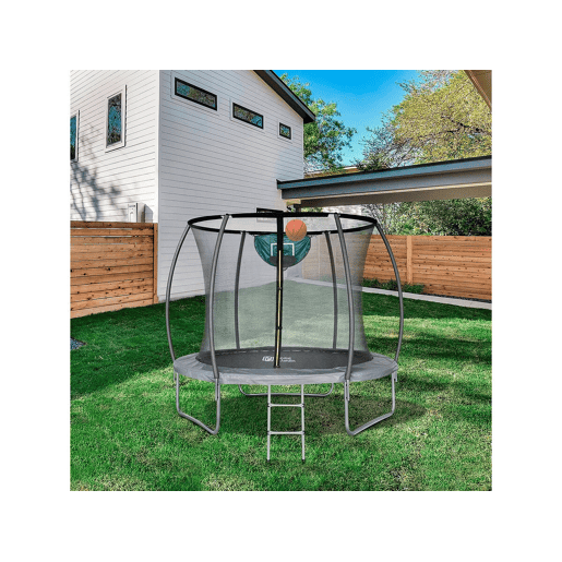 Trampolim com rede interior jumper - Ø 4,60 m - Cinza Trampolim com rede interior jumper - Ø 4,60 m - Cinza