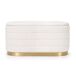 Banco acolchado con compartimento de terciopelo BELLA 80x42 Banco acolchado con compartimento de terciopelo BELLA 80x42 Crema