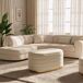 Banco acolchado con compartimento de terciopelo BELLA 80x42 Banco acolchado con compartimento de terciopelo BELLA 80x42 Crema
