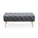 Banco acolchado en terciopelo capitoné MONACO 100x42 Banco acolchado en terciopelo capitoné MONACO 100x42 Beige