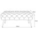 Banco acolchado en terciopelo capitoné MONACO 100x42 Banco acolchado en terciopelo capitoné MONACO 100x42 Beige
