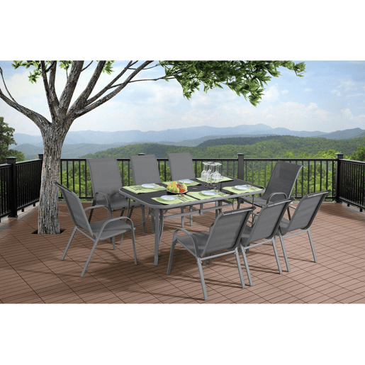 Mesa para jardim Cordoba - Phoenix - 8 lugares - Prateado