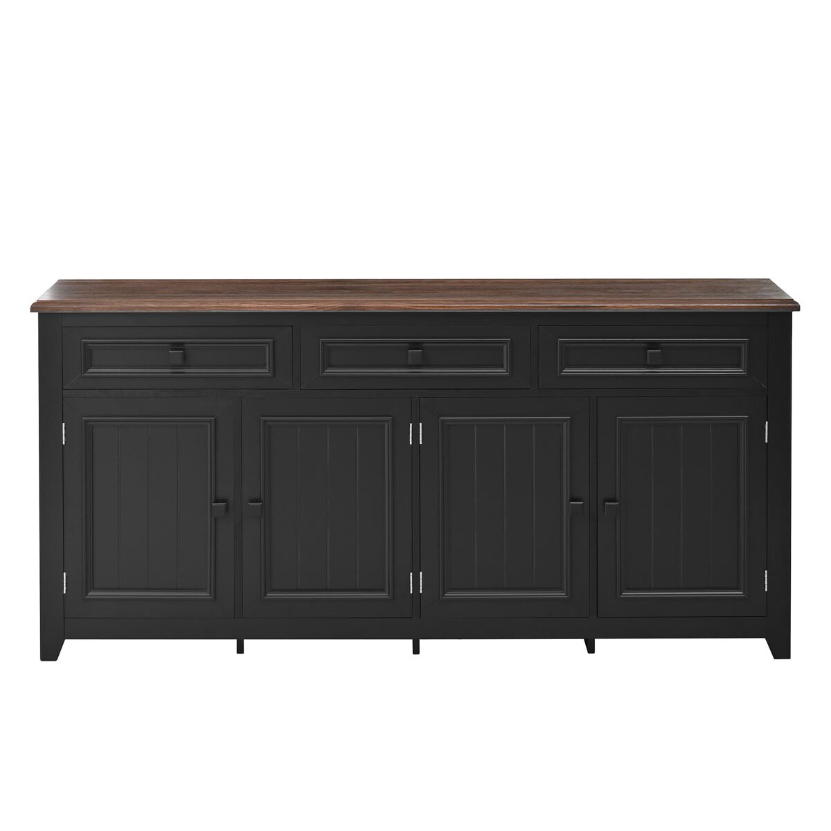 Aparador 160x35x76 cm - moderno y simple, almacenamiento para salón - negro