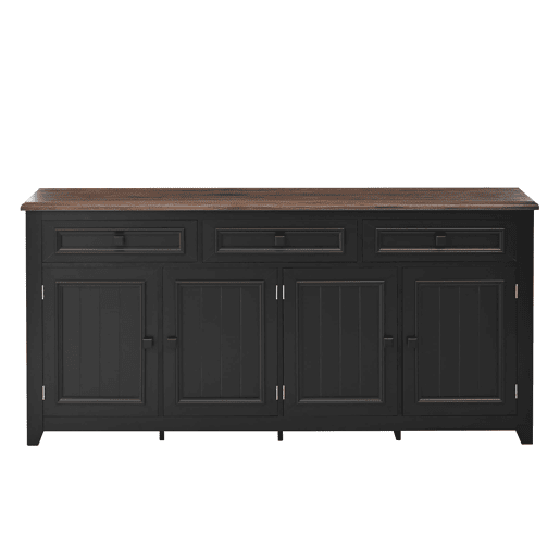 Aparador 160x35x76 cm - moderno e simples, arrumação para sala - preto