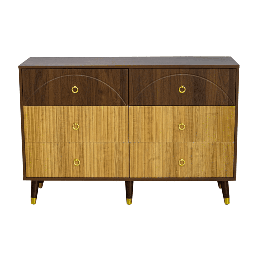 Aparador 120x40x81 cm - Móvel de arrumação moderno para sala de estarsala de jantarentrada - Natural