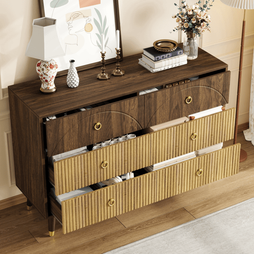 Aparador 120x40x81 cm - Móvel de arrumação moderno para sala de estarsala de jantarentrada - Natural