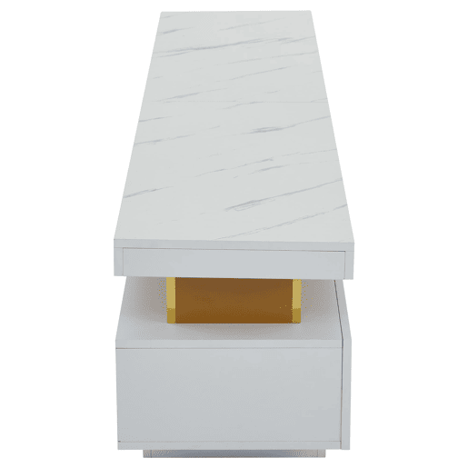 Móvel para TV 200x40x42 cm - 3 gavetas, gestão de cabos, para TVs até 90 - Branco Móvel para TV 200x40x42 cm - 3 gavetas, gestão de cabos, para TVs até 90 - Branco
