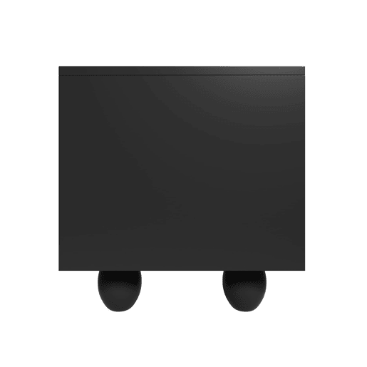 Móvel de TV 180 cm - Minimalista, elegante com pés de madeira - Preto