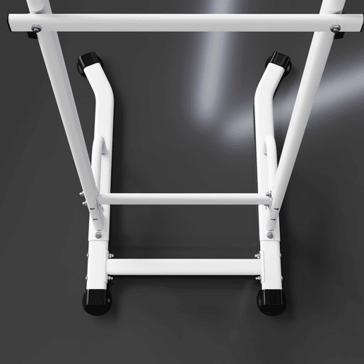 SPORTNOW Barra de Elevações com Altura Ajustável 176,5-227 cm Resistente para Ginásio em Casa Máquina de Elevações Multifuncional para Treino de Força Capacidade 120 kg Branco SPORTNOW Barra de Elevações com Altura Ajustável 176,5-227 cm Resistente para Ginásio em Casa Máquina de Elevações Multifuncional para Treino de Força Capacidade 120 kg Branco